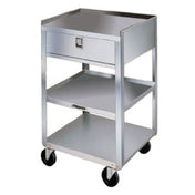 Lakeside 356 - Equipment Stand, Open Base With (3) Shelves & (1) Drawer, 300 Lb. Weight Capacity