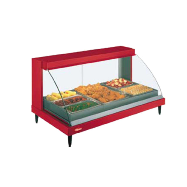 Hatco GRCDH-3P_240/50/1 Glo-Ray® Designer Heated Display Case With Humidity Curved Glass