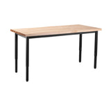 National Public Seating HDT3-3036B - NPS® Heavy Duty Steel Table, Butcherblock Top