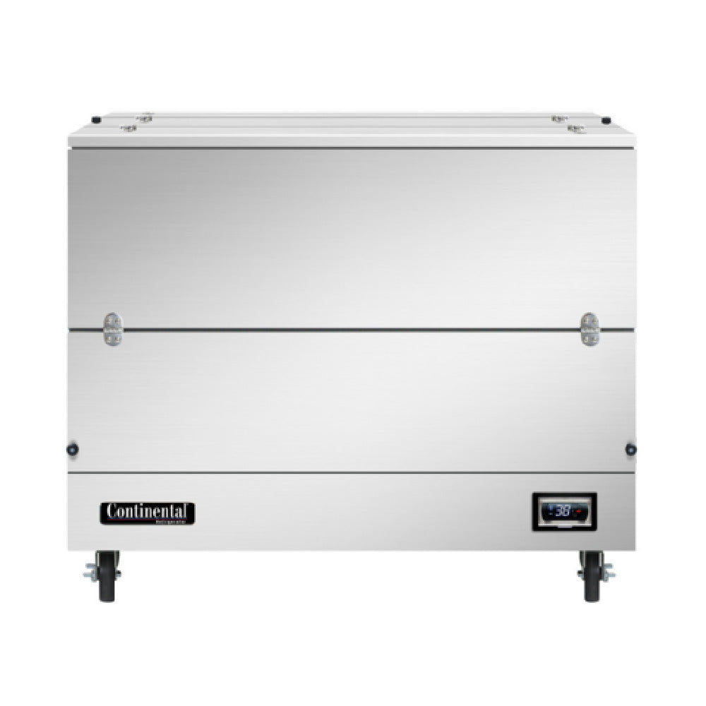 Continental Refrigerator MC4NSSDCW Milk Cooler 49" Long Dual Access