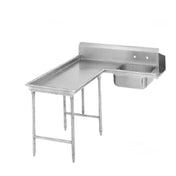 Klinger's Trading DTS3084L-ISLAND Island Soiled Dishtable Corner Design 59" Machine To Corner