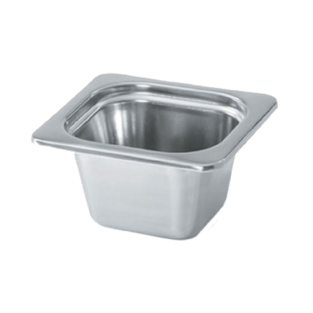 Vollrath 8264205 Miramar™ Plain Pan 1/6 Size 6-1/2"W X 7"D X 4"H