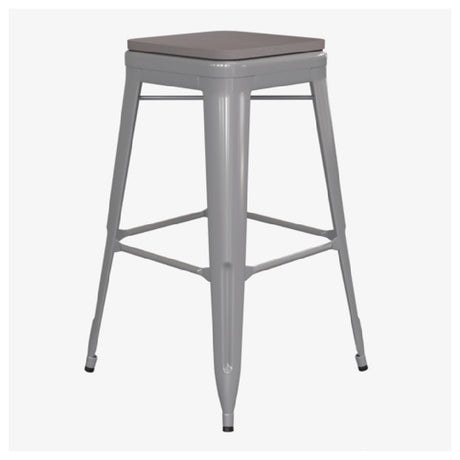 Flash Furniture 4-ET-31320-30-SV-R-PL2G-GG Cierra Indoor Bar Stool 440 Lb. Weight Capacity