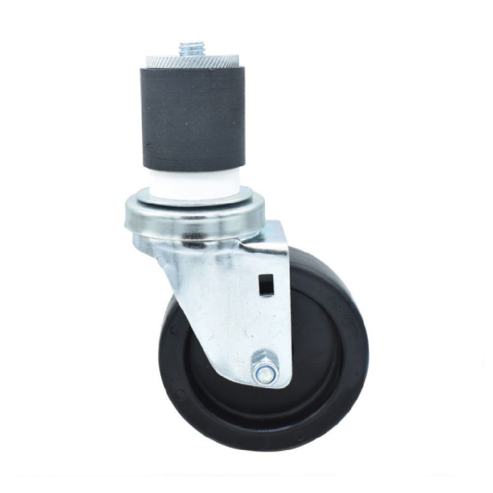 BK Resources 4SBR-4RA-LDP - Swivel Caster, 2" Expanding Stem, 4" Polyolefin Wheel