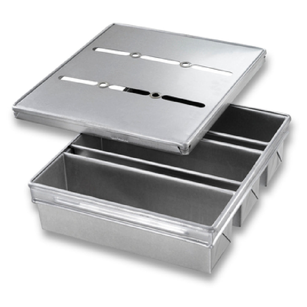 Chicago Metallic 44635 Pullman Pan Set 3-pan 13-23/32" X 15-5/8" X 4" Overall