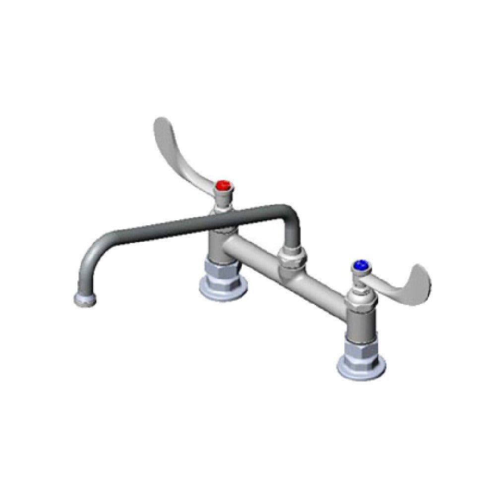 T&S Brass B-0221-WH4 Pantry Mixing Faucet Double Deck Mount