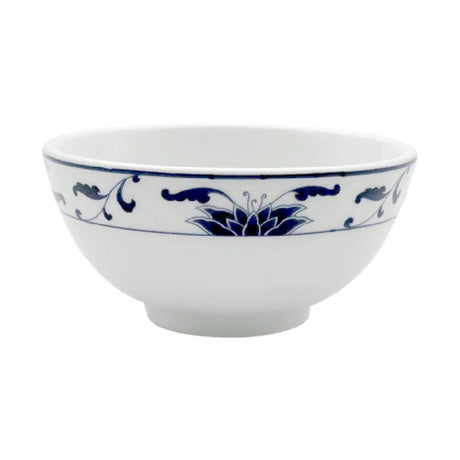 Cameo China 255-99 Blue Lotus Rice Bowl 9 Oz. (270 Ml) 4-1/2" Dia. X 2-1/4"H (11.5 Cm X 5.8 Cm)