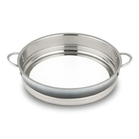 Bon Chef 72032-BL-OM-S Country French Ombre Pot W/Out Cover 14 3/4" Dia X 3 3/8" Bottomless Shadow Gray