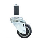 BK Resources 3SBR-2RA-PLY - Swivel Caster, 1-1/4" Expanding Stem, 3" Polyolefin Wheel