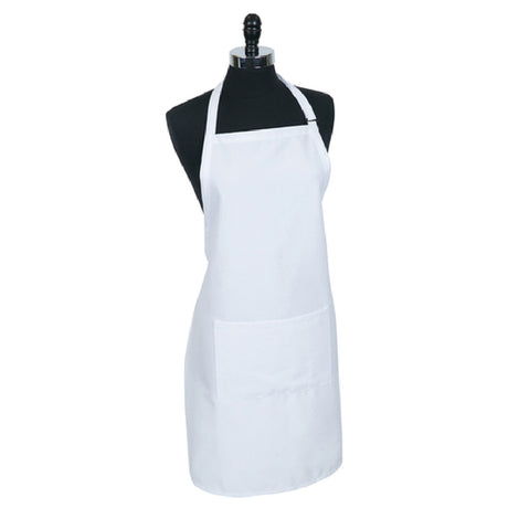 Mercer Culinary M61110WH Genesis Bib Apron 33" X 23" With Pocket