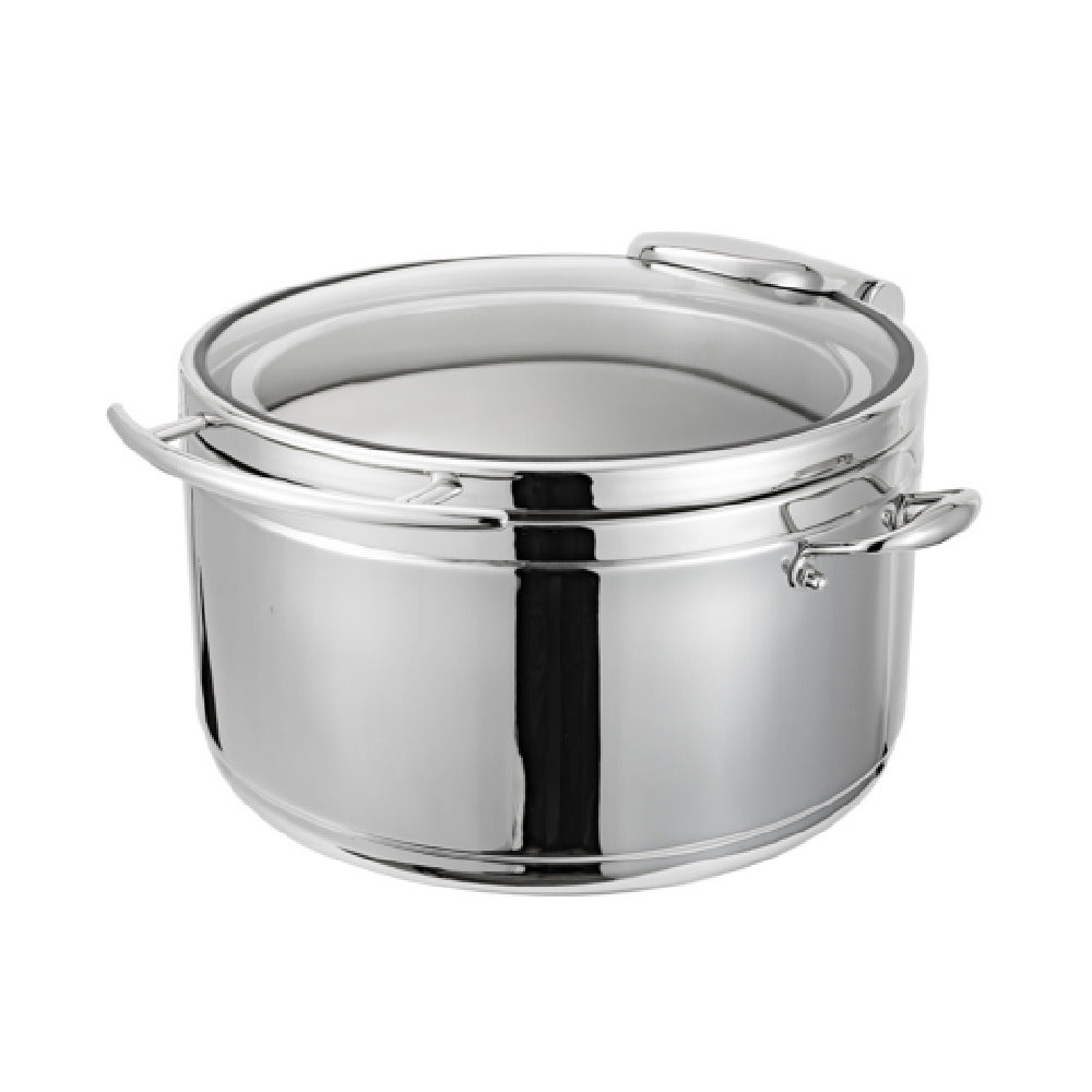 Bon Chef 22404 Magnifico Lite Induction Soup Chafer Round Glass Lid