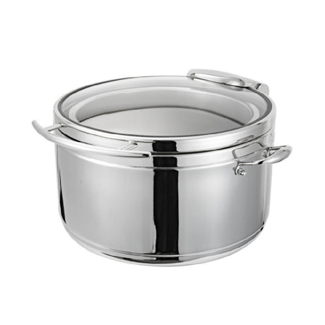 Bon Chef 22404 Magnifico Lite Induction Soup Chafer Round Glass Lid