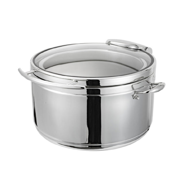 Bon Chef 22404 Magnifico Lite Induction Soup Chafer Round Glass Lid
