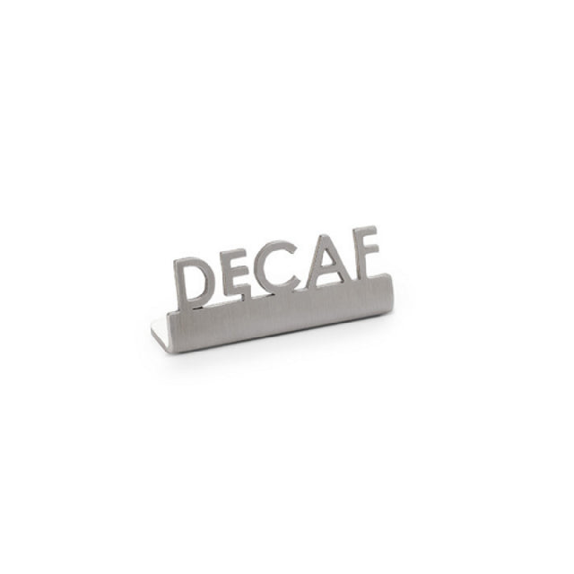 American Metalcraft MSSD2 - Mini Laser Cut Sign, 0.6"W X 1.85"D X 0.7"H, Stainless Steel