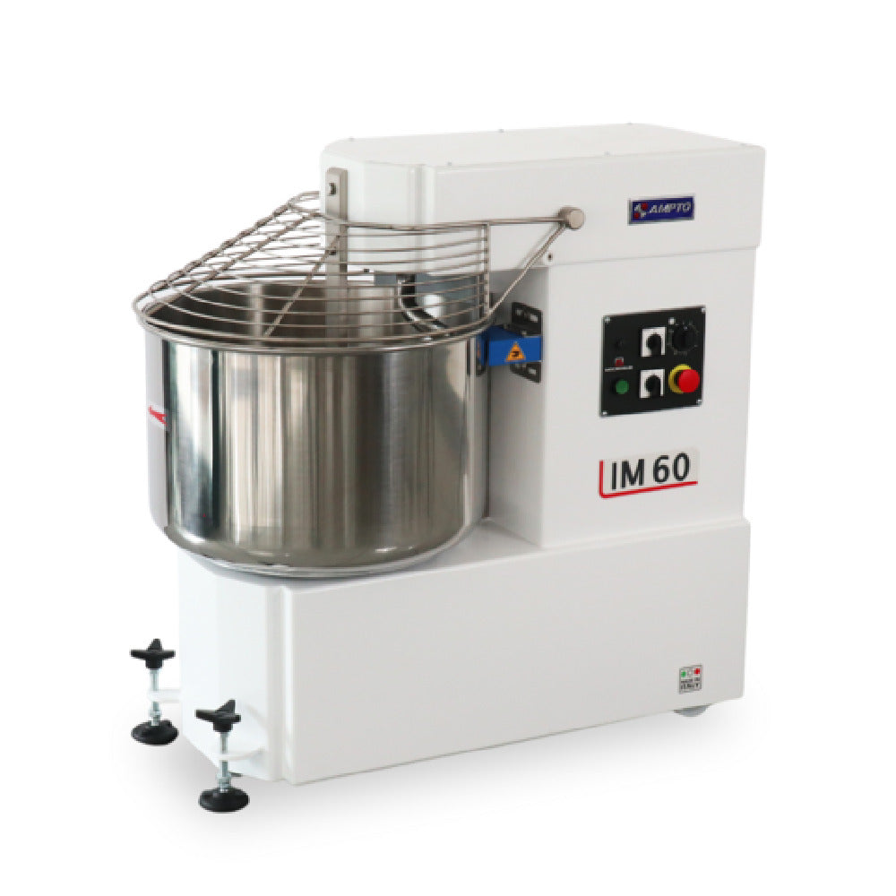 AMPTO IM60DUS Spiral Dough Mixer 2-speed 85 Lb Flour Capacity