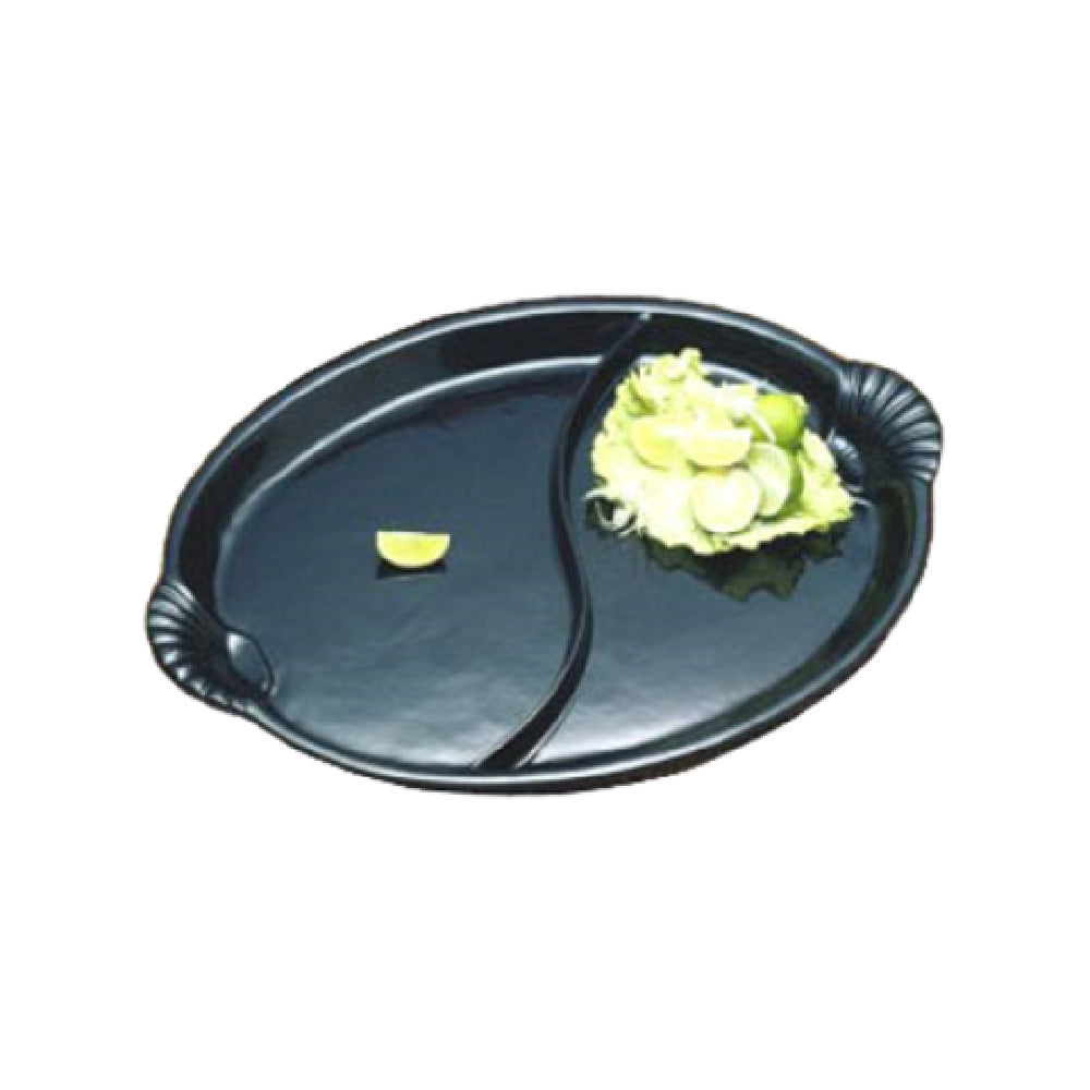 Bon Chef 2075DPWHT Divided Platter 18" X 24-3/4" With Shell Handles