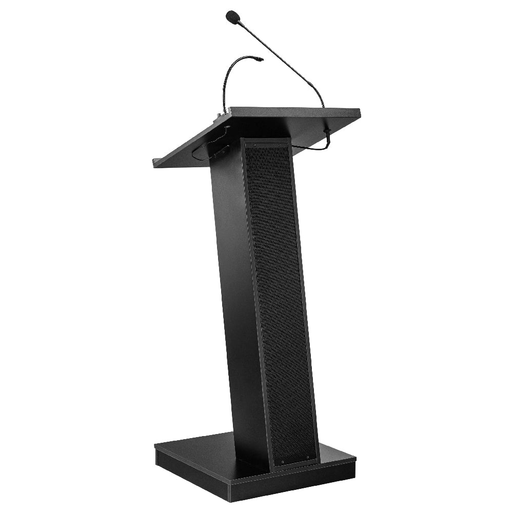 National Public Seating ZED Oklahoma Sound® Zed Lectern With Sound 19-1/2"W X 19-1/2"D X 46-1/2"H