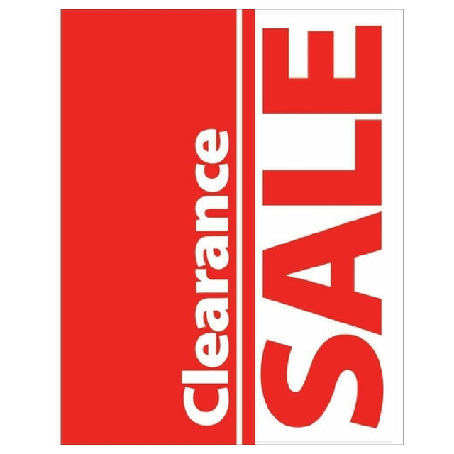 Hubert 52086 - Promotional Sign, "Clearance Sale" Imprinted, 11"L X 14"H