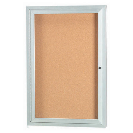 Aarco DCC2418R Aluminum Bulletin Board 18"W X 24"H Enclosed