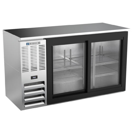 Beverage Air BBN58HC-GS-S - Refrigerated Back Bar Storage Cabinet, Two-section, 58"W X 25-1/4"D X 34"H