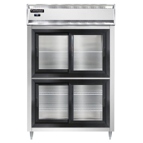 Continental Refrigerator D2RNSSSGDHD Designer Line Refrigerator Reach-in Two-section