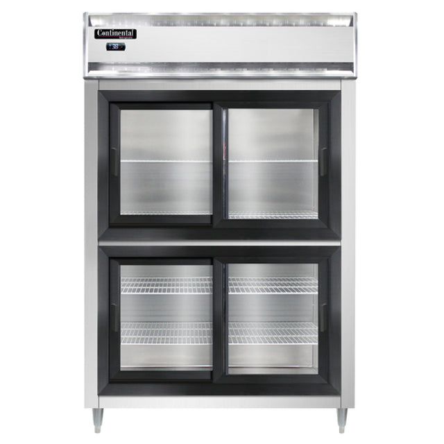 Continental Refrigerator D2RNSSSGDHD Designer Line Refrigerator Reach-in Two-section