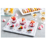 Bauscher Hepp TMA9630 - Carrara Collection Marble Platter, 11-3/4" X 7-3/4" X 1/2"H