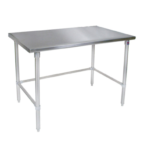 John Boos ST4-24132SBK Work Table 132"W X 24"D 14/300 Stainless Steel Flat Top