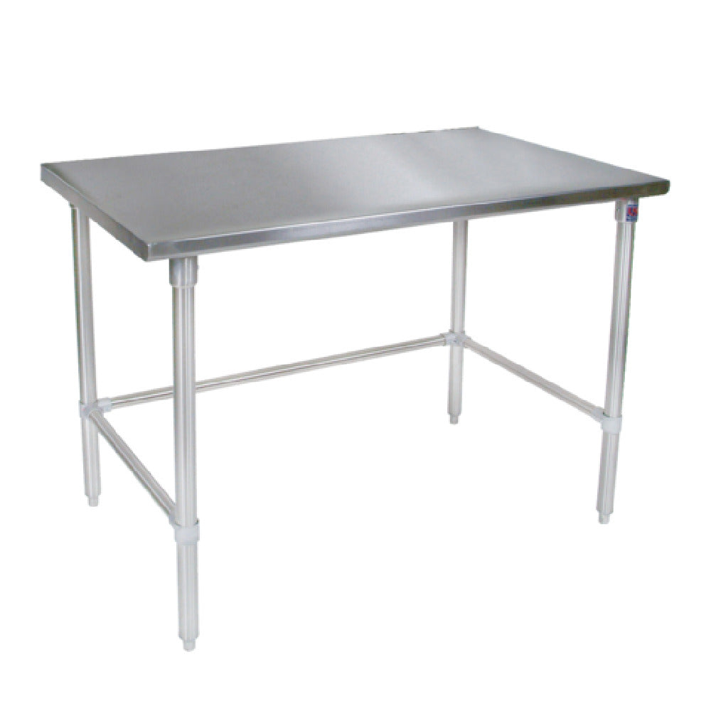 John Boos ST6-4884SBK Work Table 84" X 48"D 16/300 Stainless Steel Flat Top