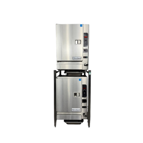Cleveland (2) 22CCGT66 - SteamChef™ 6 Convection Steamers Double Stacked, Gas, Connectionless