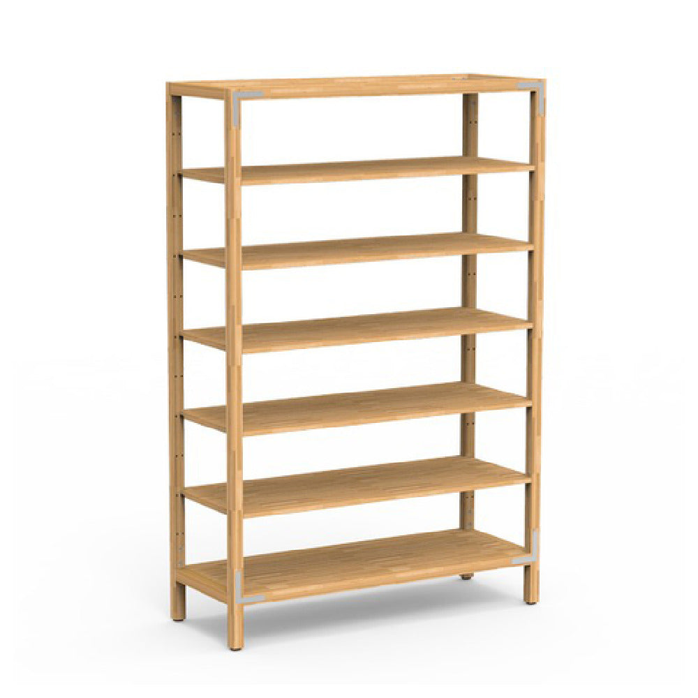 Steelite MGCCAN09NSXF Canvas Five Shelf Unit Natural Brushed Stainless Steel On Legs