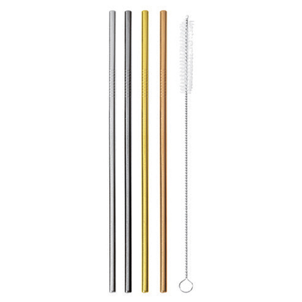 Paderno 41490B00 Straw Set 8-1/2"L Stainless Steel