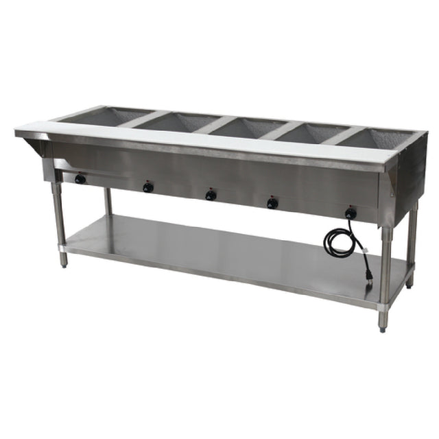 Advance Tabco HF-5E-240-X Hot Food Table Electric 77-3/4"W X 30-5/8"D X 34-3/8"H