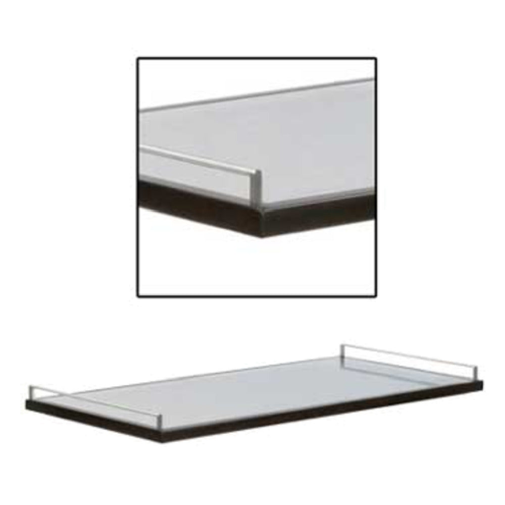 Forbes Industries 6022-PS Gallery Rails 2-sided (ends) Single Rail Polished Stainless Steel