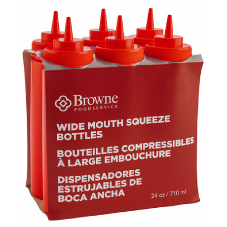 Browne Foodservice 57802505 Squeeze Bottle 24 Oz. Wide Mouth