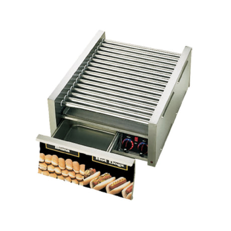 Star 45STBD Grill-Max® Hot Dog Grill Roller-type With Integrated Bun Drawer