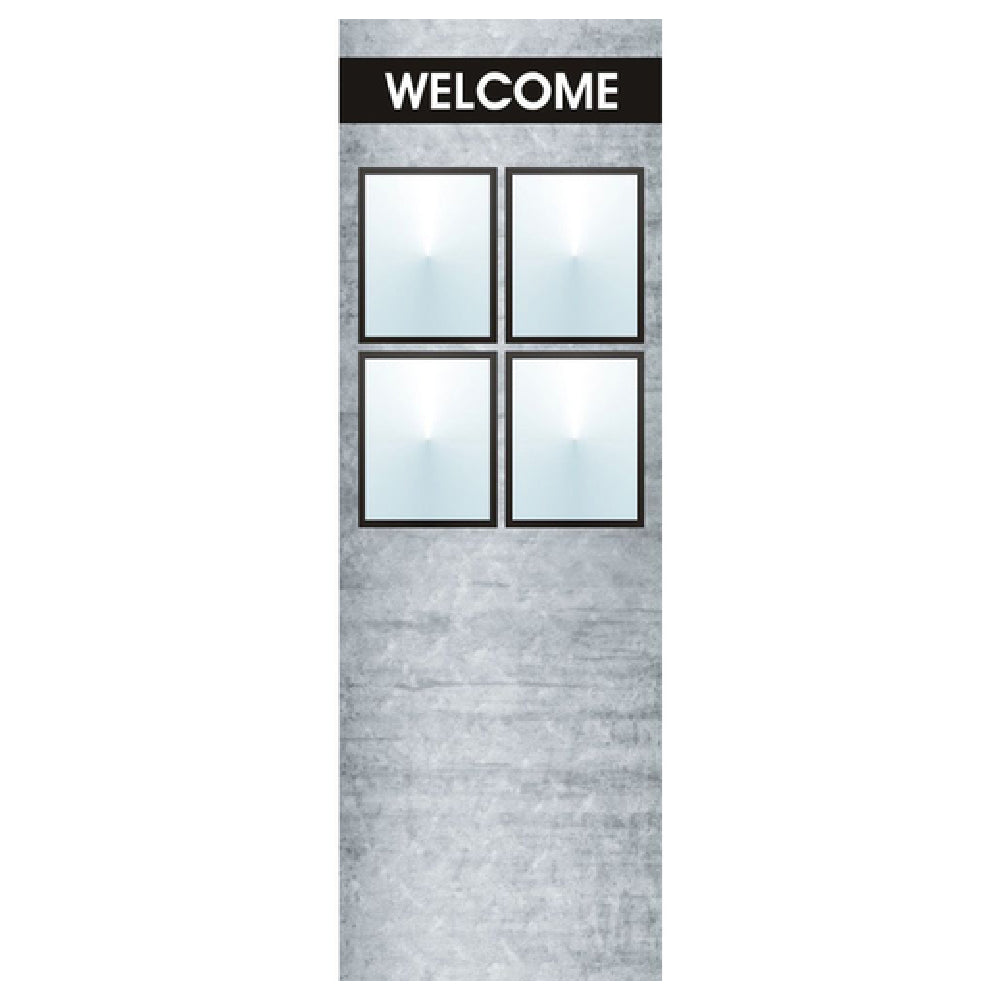 Hubert 93280 - Menu Board, 4-pocket, Floor Stand