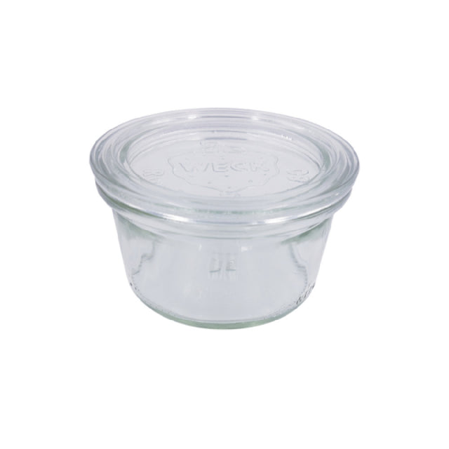 PacknWood 294WEK976 - Bokocook Weck Glass Jar With Glass Lid, 5.5oz., 3.14"D X 1.96"H