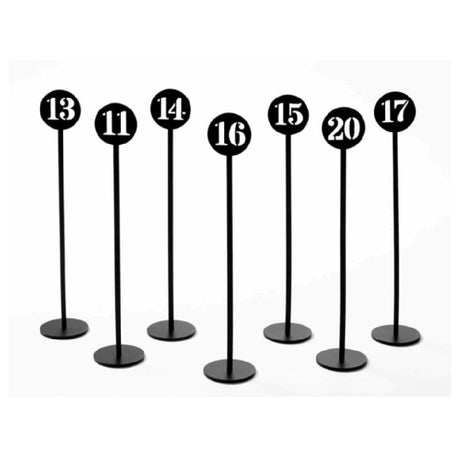 American Metalcraft NSB30 Number Stand 2" Dia. X 10"H Set Of 10: Numbers 21-30