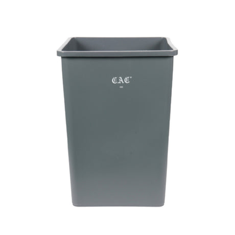 CAC China TCSQ-35GRY Trash Can 35 Gal. Square