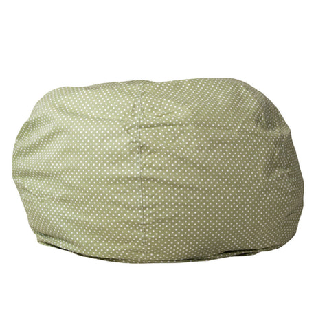 Flash Furniture DG-BEAN-LARGE-DOT-GRN-GG Bean Bag Chair Oversized Removable Slip Cover