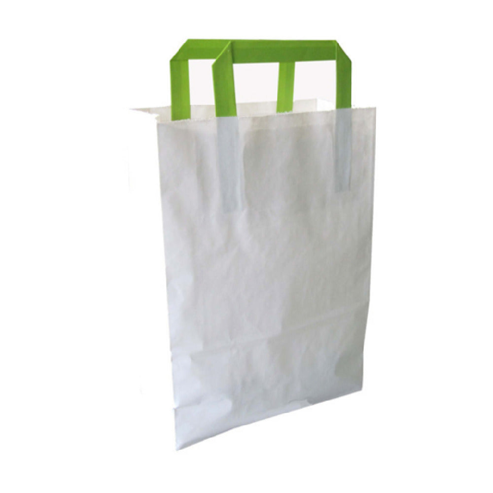 PacknWood 210MCABB - Grab & Go Carrier Bag, With Green Handles, 7.9"L X 4"W X 11"H
