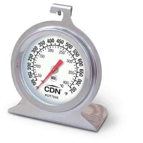 CDN POT750X High Heat Oven Thermometer 100 To 750°F (50 To 400°C) 2" (5.1cm) Dial