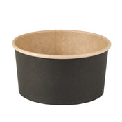 PacknWood 210PC1000KN - Buckaty Black/ Kraft Multi-purpose Bowl, 33oz, 5.9" L X 5" W X 2.95" H