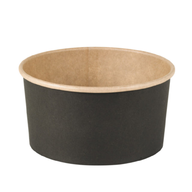 PacknWood 210PC1000KN - Buckaty Black/ Kraft Multi-purpose Bowl, 33oz, 5.9" L X 5" W X 2.95" H