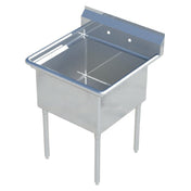 Sapphire Manufacturing SMS1620 Sink 1-compartment 21"W X 25-1/2"D X 44-1/4"H Overall Size
