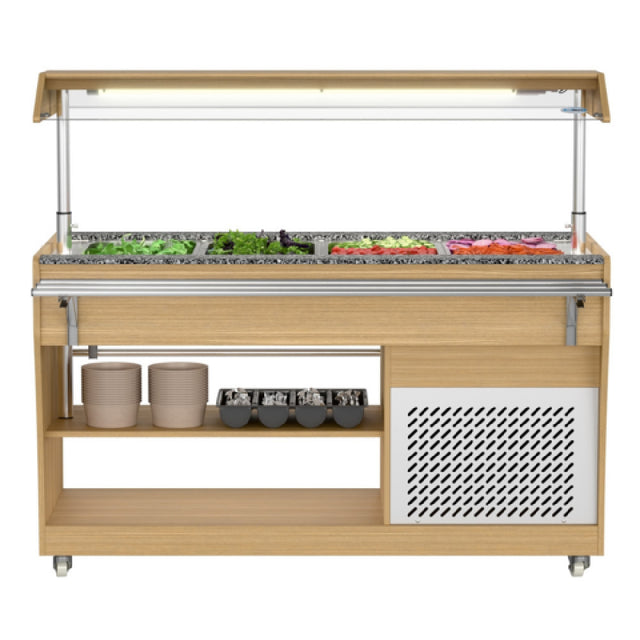 Koolmore KM-RBT-54ACS Refrigerated Buffet Table 58.7"W (4) Full-size GN Pan Capacity