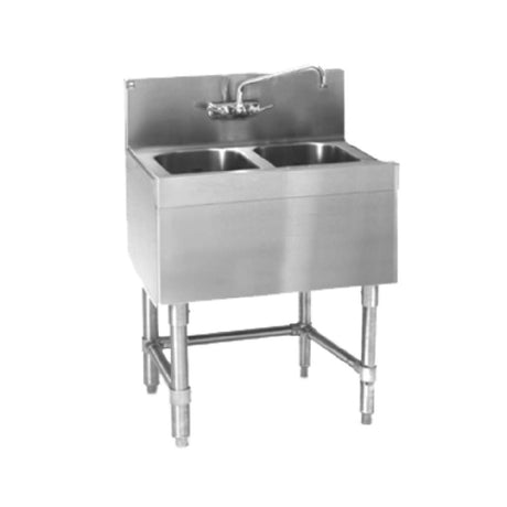 Eagle B2-2-19 Spec-Bar® Underbar Sink Unit Two Compartment 24"W X 19"D X 37"H