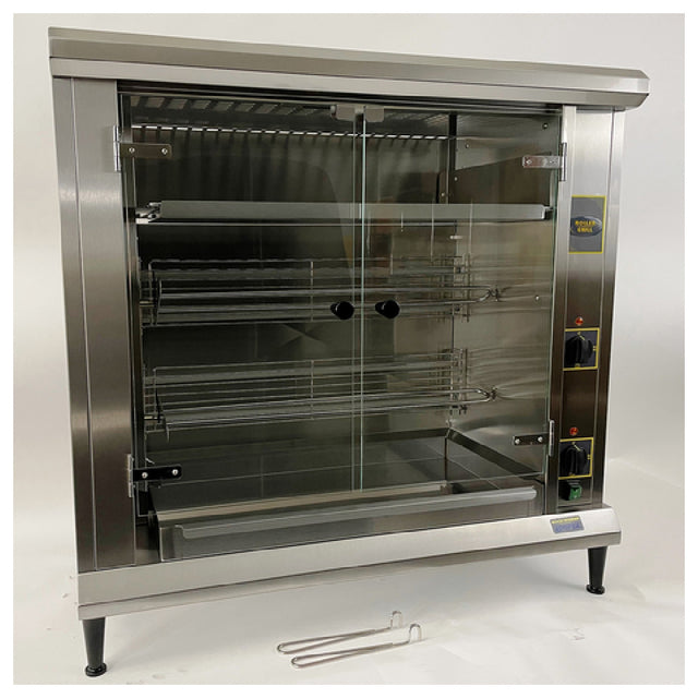 Equipex RBE-8/1 Roller Grill Rotisserie Roaster/Warmer Infrared Quartz Elements