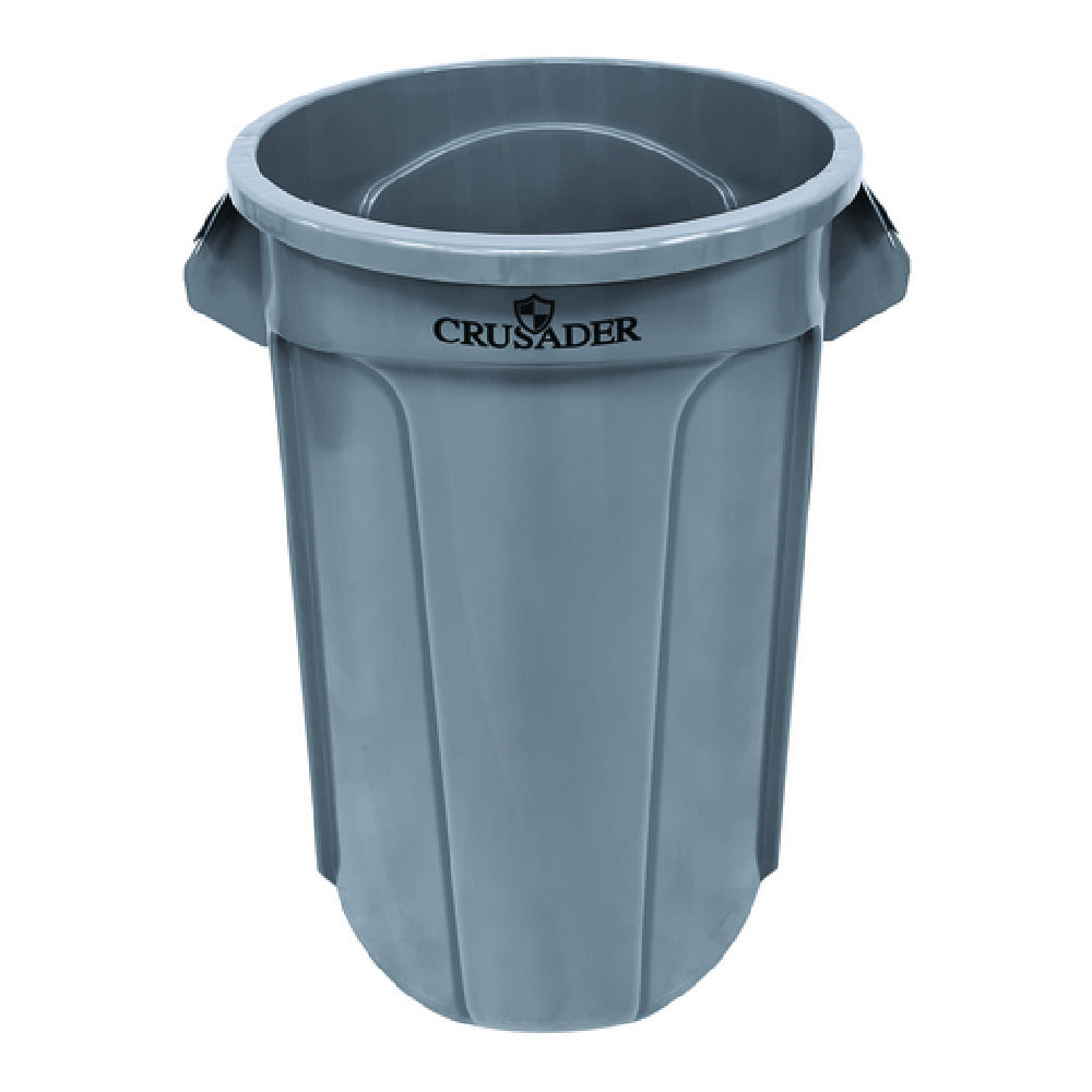 Quantum CTC-55_BLACK - Crusader Round Heavy-duty Utility Container, 55 Gallon, 26-2/5" Dia. X 33" H